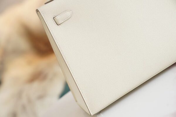 35e163135241a7a God Factory Bags Factory Hermes Kelly 25CM C10 Craie Epsom Leather Silver Hardware