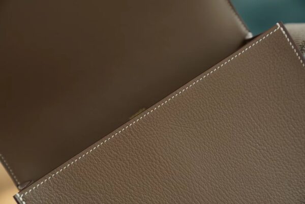 364b02dbfe4fd75 God Factory Bags Hermes CK18 Etoupe Chevre Leather Geta 20CM Gold Hardware