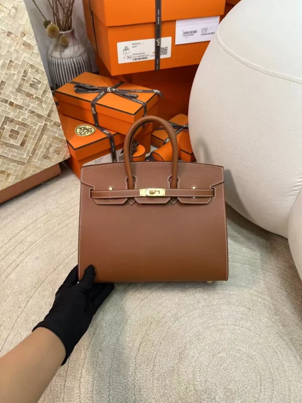 3668950f452e659-jpg-1 UK London Hermes Madame Leather 37 Gold Birkin Sellier 25CM Gold Hardware