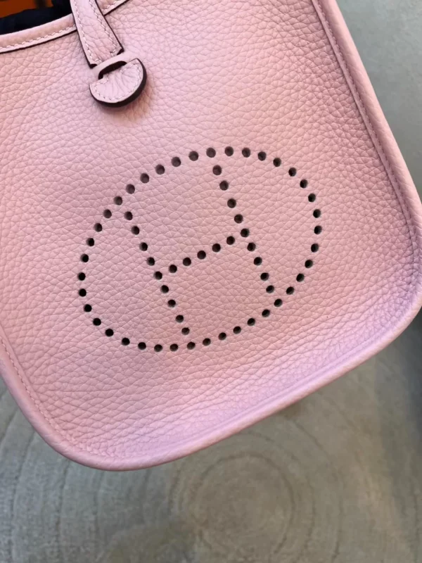 36765349d653447-jpg Hermes Mini Evelyne 16CM 3Q Rose Sakura Clemence Leather Silver Hardware