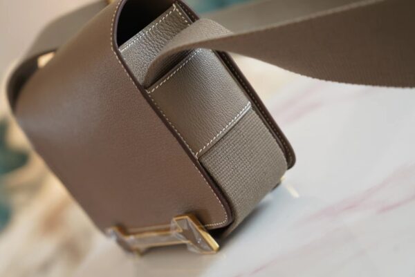 36b2dc1c7029700 God Factory Bags Hermes CK18 Etoupe Chevre Leather Geta 20CM Gold Hardware