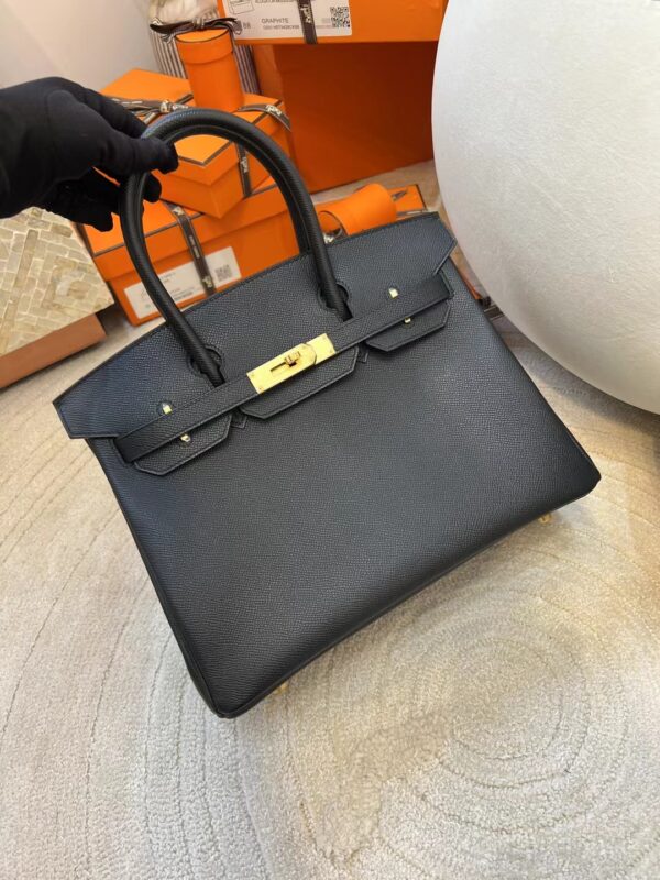 36c698dc2f02b2e Taiwan Hermes Birkin 30CM Epsom Leather 89 Noir Gold Hardware