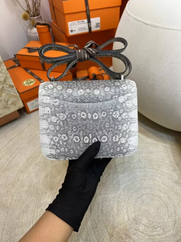 36cb895614216e7-jpg Hermes Ombre Lizard Leather Constance 19CM Silver Hardware