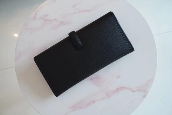 3739ae2f70cb4d9 God Factory Bags Factory Hermes CK89 Black Epsom Leather Jige Clutch Bag Wallet