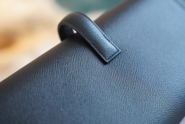 37fb84c87316f47 God Factory Bags Factory Hermes CK89 Black Epsom Leather Jige Clutch Bag Wallet