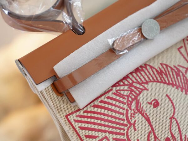 3846380b05c8390 God Factory Bags Hermes Herbag 31CM Beige Canvas CK37 Gold Barenia Silver Hardware