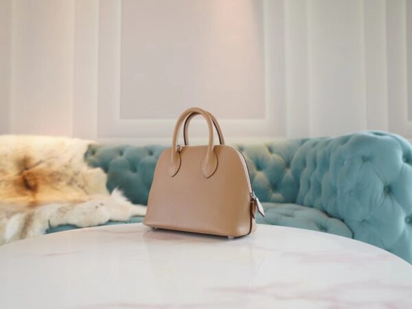 394f4d59268d2d6 Discount God Factory Bags Hermes Mini Bolide18CM 0M Chai Evercolor Leather Silver Hardware