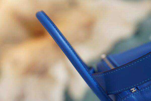 3980ada18fecc5d Wholesale Hermes Blue France Lindy 26CM Swift Leather Silver Hardware