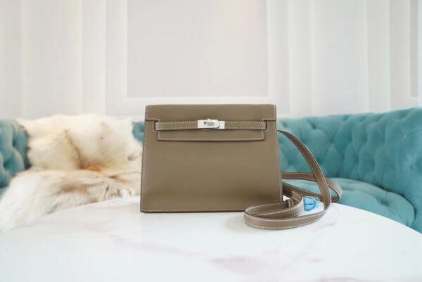 3a634c0d962fa3f-1 God Factory Bags Hermes Kelly Danse 22CM CK18 Etoupe Swift Leather Silver Hardware