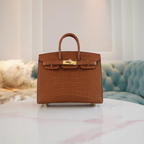 Canada Toronto Hermes Birkin Sellier 20CM 37 Gold Matte Alligator Gold Hardware