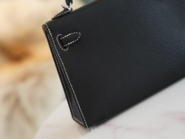 3c8d2d255ed6fd1 God Factory Bags Hermes CK89 Nior/Brown Inner Chevre Leather Mini Kelly19CM