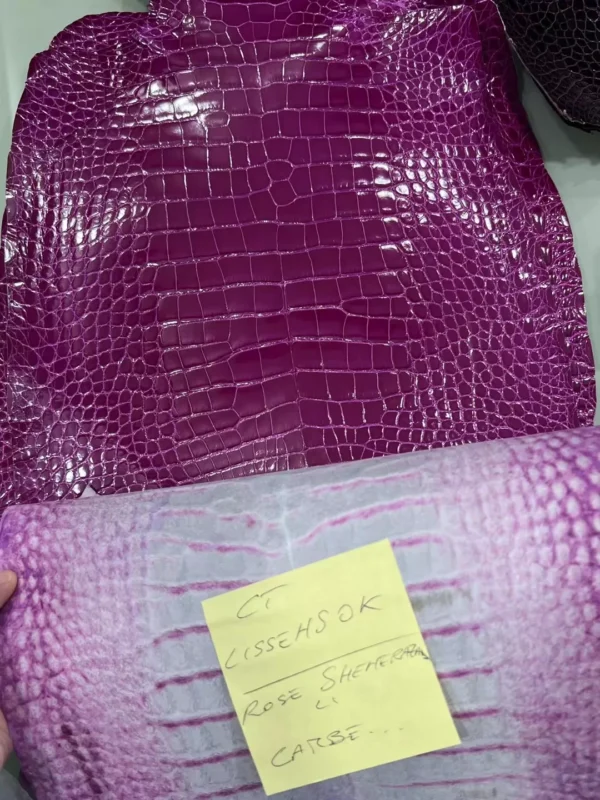 Hermes Bag Special Order J5 Rose Scheherazade Shiny Alligator Crocodile Leather