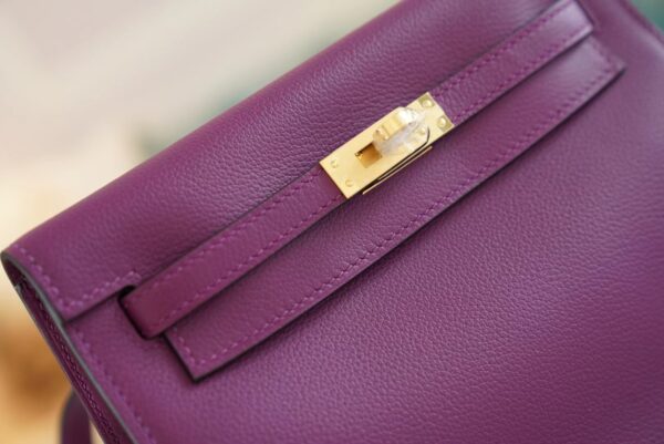 3d570d9bd58e97a 【God Factory Bags】Handmade Hermes Kelly Danse 22CM P9 Anemone Evercolor Leather