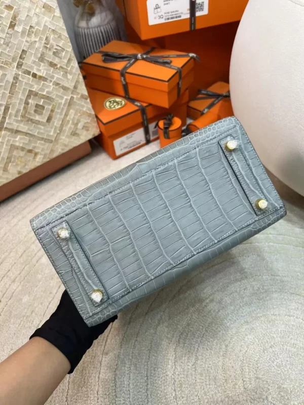 3dee3d1479471cf-jpg Hermes Birkin Sellier 25CM Matte Alligator 0W Gris Neve Gold Hardware