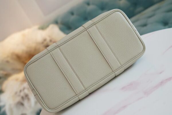 3df79299affb368 Full Handmade Hermes 8L Beton Garden Party 30CM TC Leather Silver Hardware