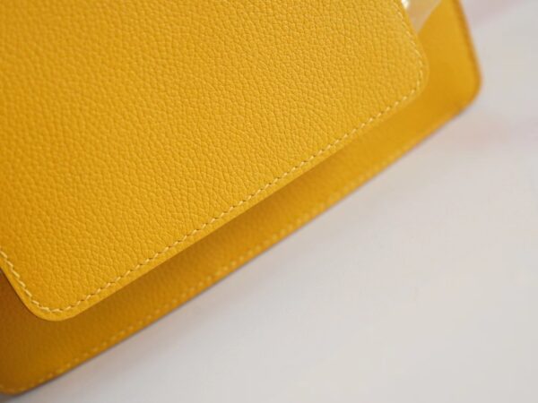 3ed2036ae34e617 God Factory Bags Hermes 9D Amber Roulis Mini 18cm Evercolor Gold Hardware