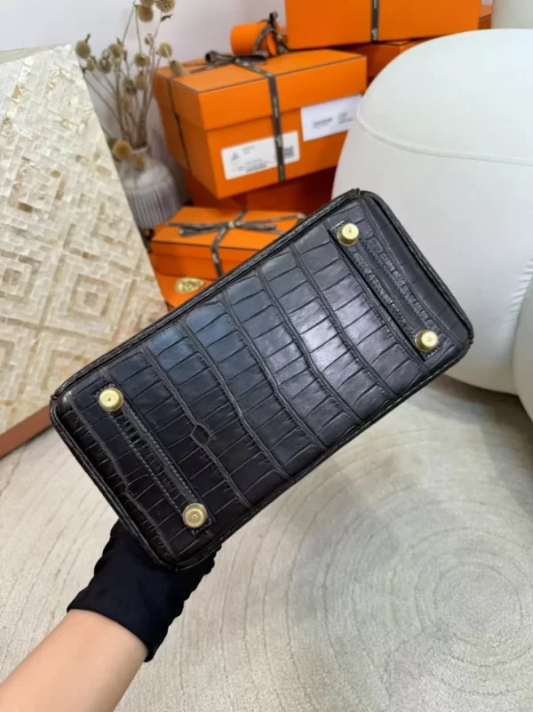 3eed582165bf38d-jpg Saudi Arabia Riyadh 46 Ebene Matte Alligator Crocodile Birkin 25CM Gold Hardware