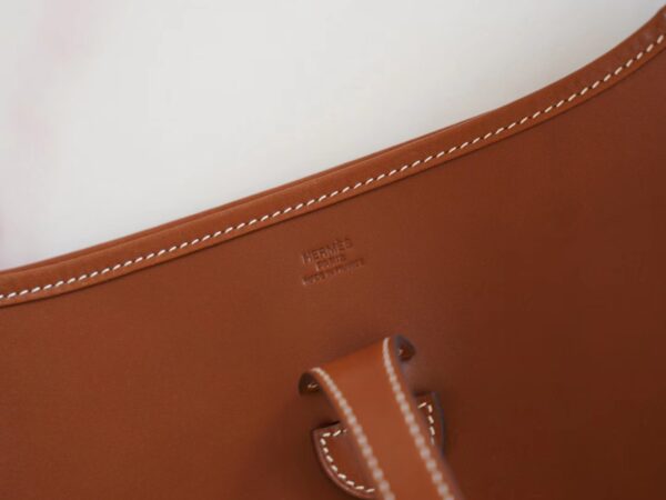 3f627b61d7264ab Hermes Factory Evelyne 29CM Barenia Leather Fauve Silver Hardware