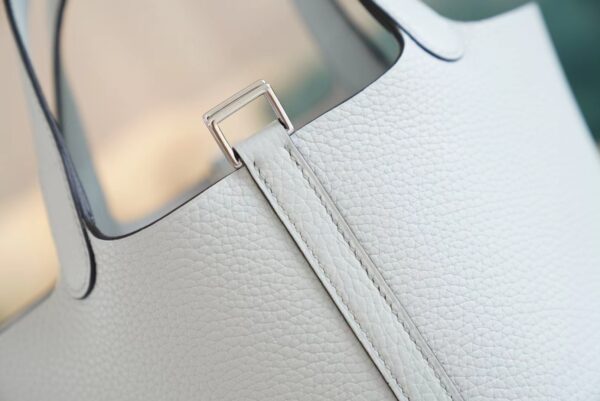 3f719375352b58b Stock God Factory Bags Hermes Picotin Bag18CM 08 Blue Pale Clemence Leather