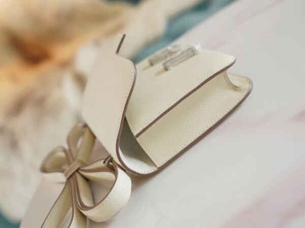 3f82a4504eb8ec5 God Factory Bags Hermes Constance14cm Shoulder Bag C10 Craie Epsom Leather Silver Hardware