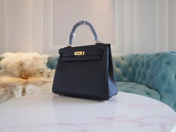 40140d7ca1b6f9e Full Handmade Hermes CK89 Nior Togo Leather Kelly 25CM Gold Hardware