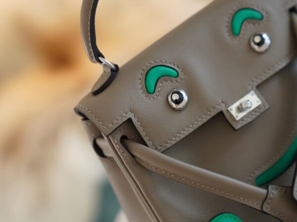 403a838733870bd Hand Stitch God Factory Bags Hermes Factory Kelly Doll16CM Two Colors Swift Leather