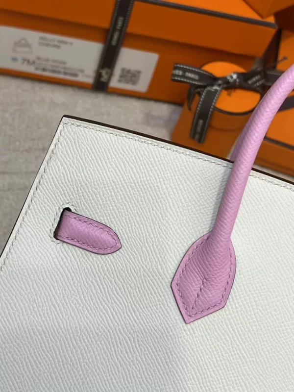 4095fd348aa6225-jpg Hermes Epsom Birkin Sellier 25CM 10 Craie/ X9 Mauve Sylvestre Gold Hardware