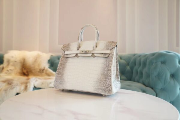 42789c798b56fb8 Full Handmade Hermes Himalaya HCP Niloticus Crocodile Birkin25CM Silver Hardware