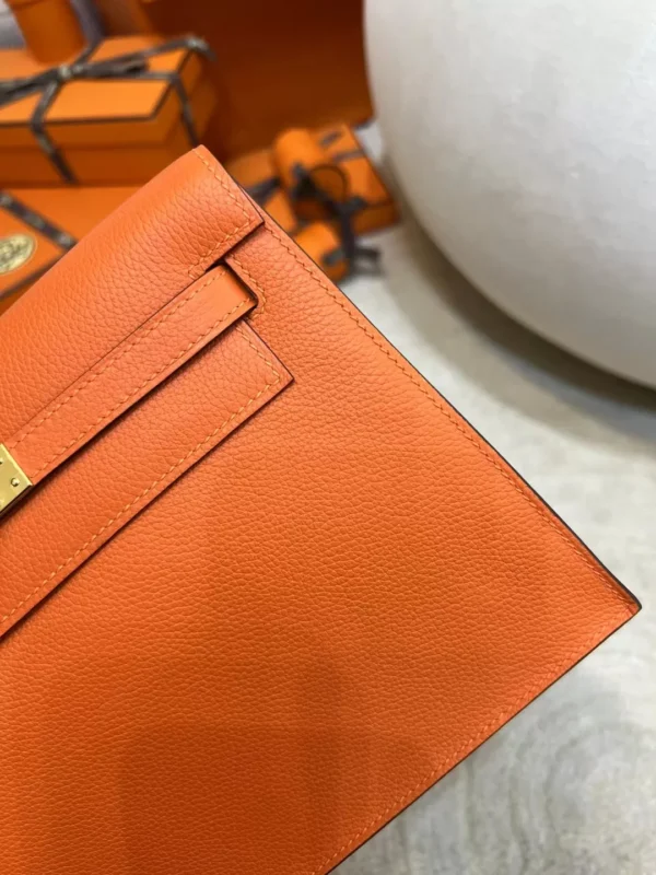 445c057d143d262-jpg UK London Hermes 9J Feu Orange Kelly Danse 22CM Evercolor Leather Gold Hardware