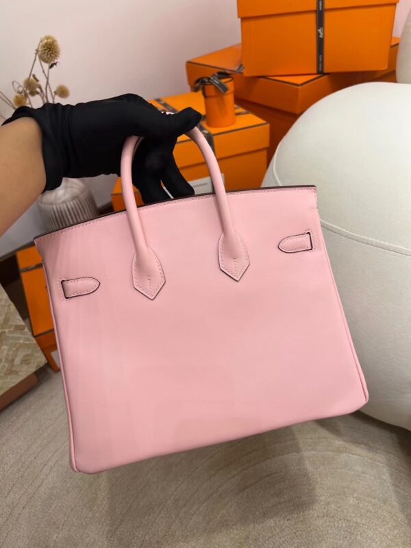 44ee24a22afe842 Singapore Kuala Lumpur Hermes Birkin 25CM Jonathan Leather 3Q Rose Sakura Silver Hardware