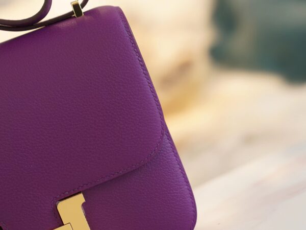 45337ee596629c0 God Factory Bags Hermes P9 Anemone Evercolor Constance 19CM Gold Hardware