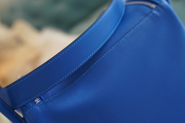 482381a06f99436 Wholesale Hermes Blue France Lindy 26CM Swift Leather Silver Hardware