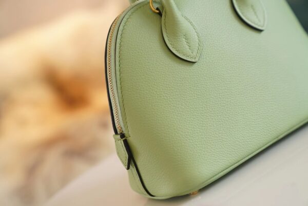 484f9aacaa60525 God Factory Bags Hermes Mini Bolide18CM 3I Vert Criquet Evercolor Leather Gold Hardware