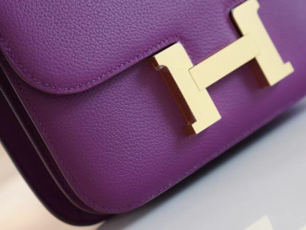49cc206e35e3b2c God Factory Bags Hermes P9 Anemone Evercolor Constance 19CM Gold Hardware
