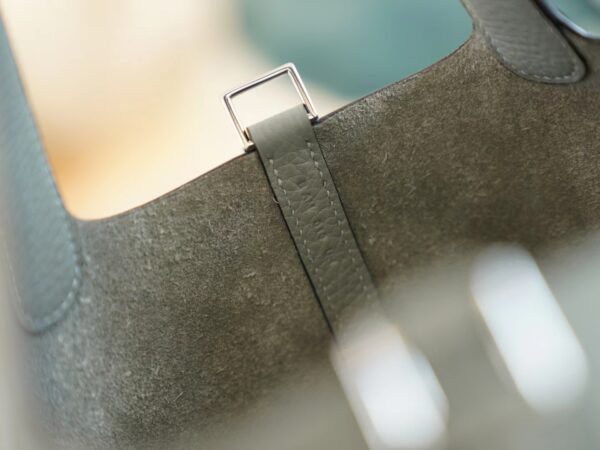 4b0edb44f9627df New Hermes Picotin Bag 18CM Clemence 4Z Gris Mouette Silver Hardware
