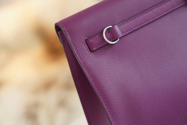 4b128c3987adbb3-1 Full Handmade Hermes Kelly Danse22CM P9 Anemone Evercolor Leather Silver Hardware