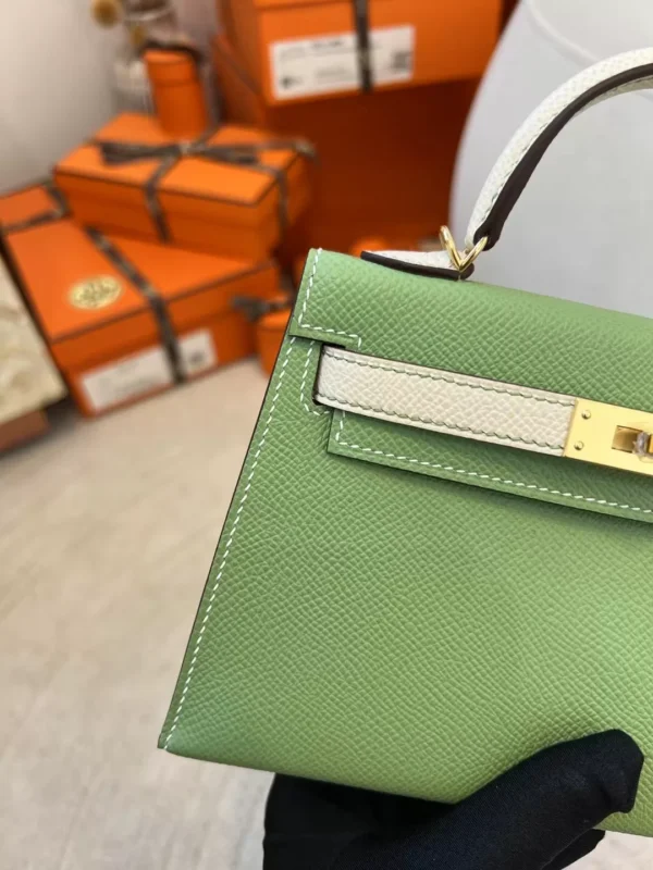 4b17abf80f0a021-jpg Hermes Epsom Leather Mini Kelly 19CM 3I Criquet/ Craie Gold Hardware