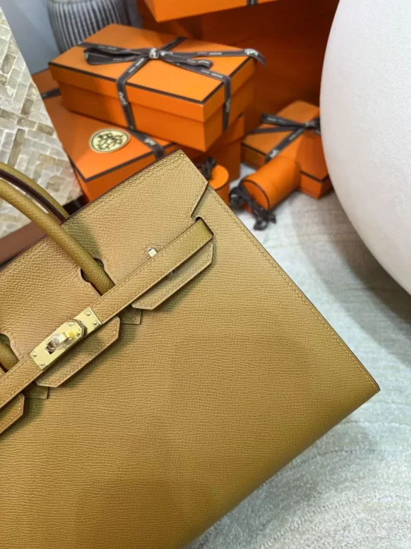 4b6005915f25d2f-jpg Handmade Hermes Birkin Sellier 25CM 2S Sesame Epsom Leather Gold Hardware