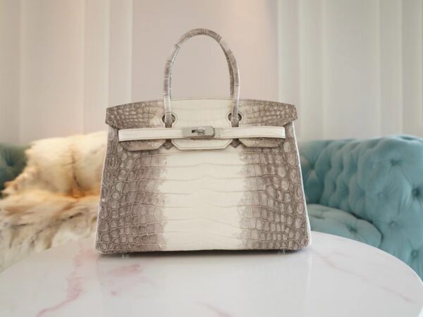 4bc68fa61215435-1 Hong Kong Hermes Birkin 30CM Himalaya Matte Niloticus Crocodile Gold Hardware