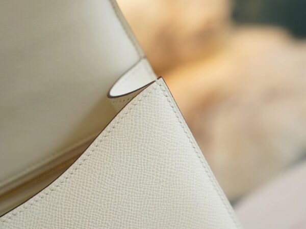4c1595e3906a3ea Hermes Shop I2 Nata Epsom Constance 24CM With Mirror Gold Hardware