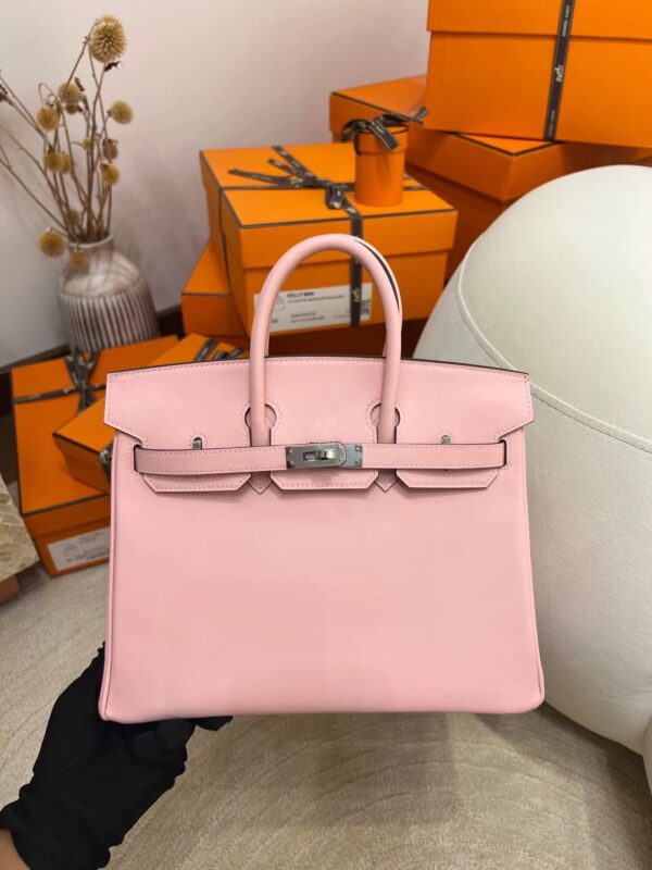 4c1a486c55e9bb0 Singapore Kuala Lumpur Hermes Birkin 25CM Jonathan Leather 3Q Rose Sakura Silver Hardware