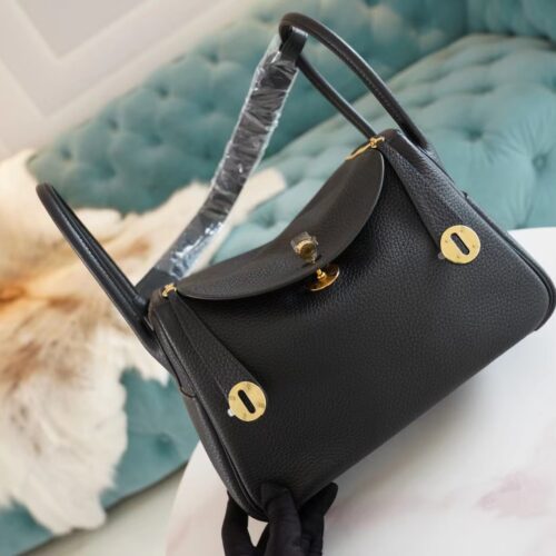 Wholesale God Factory Bags Hermes Lindy Bag26CM 89 Nior Clemence Leather Gold Hardware