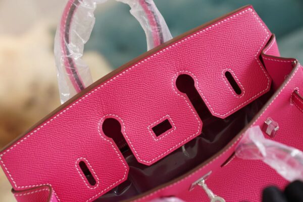 4cc364ff9a9499b Hermes Handmade Boutique E5 Rose Tyrien Epsom Leather Birkin25CM Silver Hardware