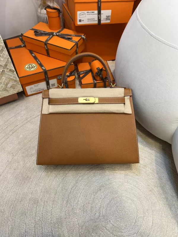 4cc8b148eb9fddf-jpg-1 UK London Hermes 37 Gold Epsom Kelly Sellier 28CM Gold Hardware
