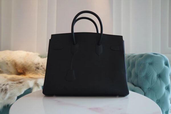 4cfbffae379408b God Factory Bags Hermes Factory CK89 Black Birkin Shadow 30CM Swift Leather Silver Hardware