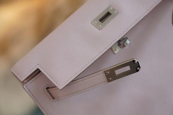 4d191c65a88bd52 God Factory Bags Hermes Kelly Danse 22CM 09 Mauve Pale Evercolor Leather Silver Hardware