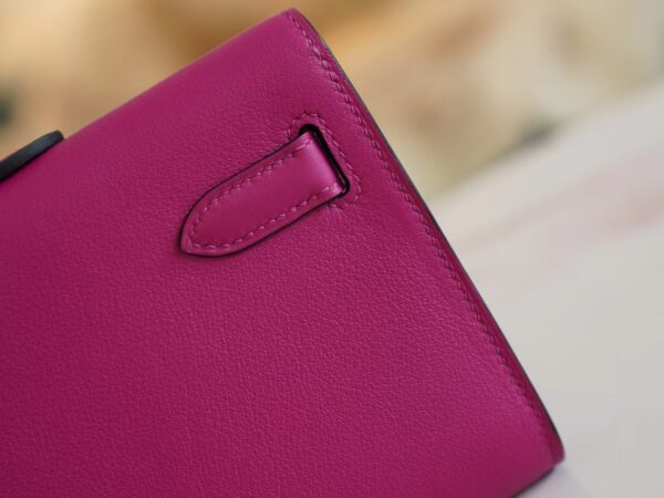 4e3d898b6381651 God Factory Bags Hermes Swift Leather Kelly Cut 31CM L3 Rose Purple Gold Hardware
