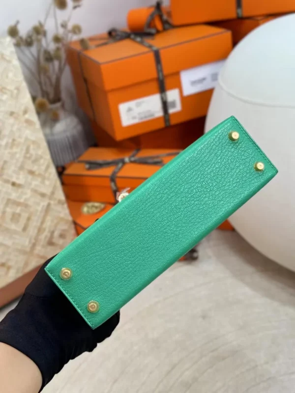 4eaef10666a1405-jpg Hong Kong 0Z Vert Comics Chevre Leather Mini Kelly 19CM Gold Hardware