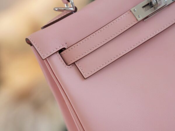 4faef010e84e9c2 Qatar Doha Hermes Kelly 25CM Swift 3Q Rose Sakura Silver Hardware