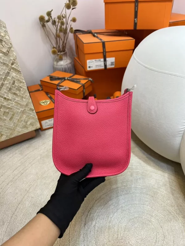 4fde0352a537285-jpg Full Handmade Clemence Leather T5 Rose Jaipur Mini Evelyne 16CM Silver Hardware